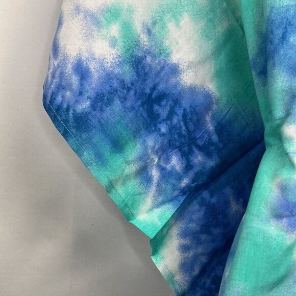 Adome Blue and Green Tie Dye Beach swim cover up NWT size small - Picture 11 of 13